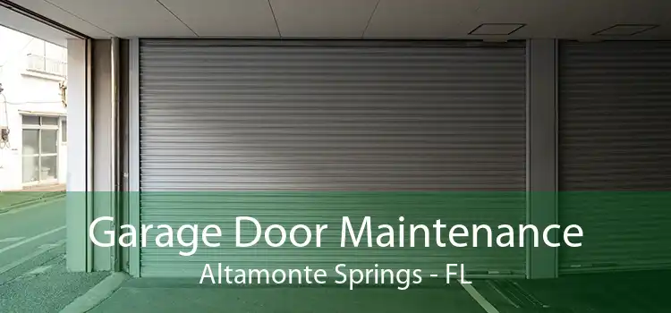 Garage Door Maintenance Altamonte Springs - FL