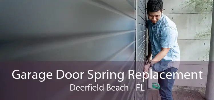 Garage Door Spring Replacement Deerfield Beach - FL