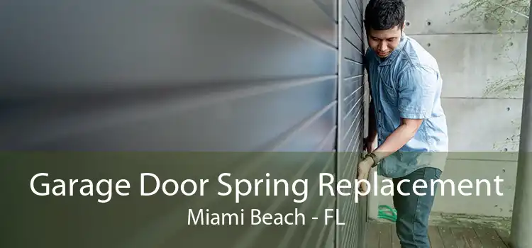 Garage Door Spring Replacement Miami Beach - FL