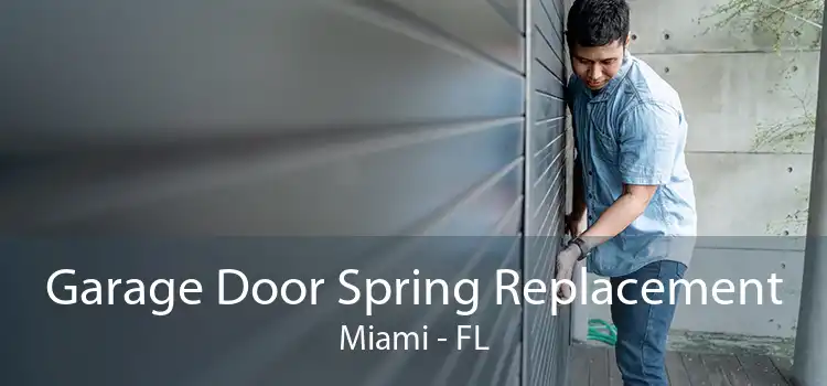 Garage Door Spring Replacement Miami - FL