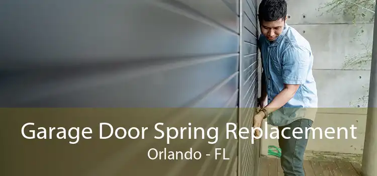 Garage Door Spring Replacement Orlando - FL