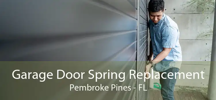 Garage Door Spring Replacement Pembroke Pines - FL