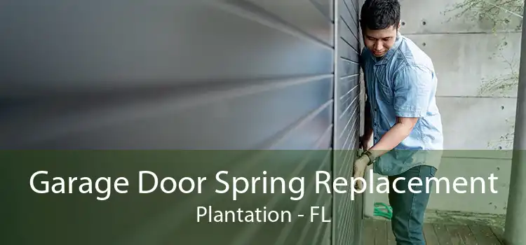 Garage Door Spring Replacement Plantation - FL