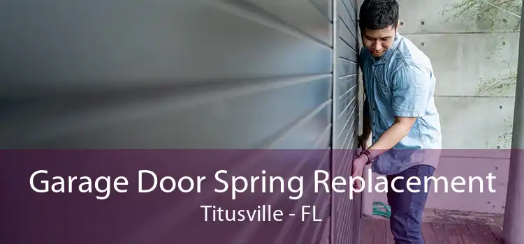 Garage Door Spring Replacement Titusville - FL